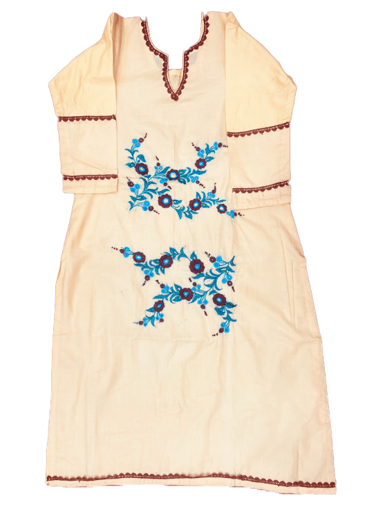 Champagne Suit With Zari Work