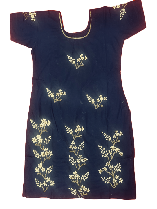 Yankees Blue Suit With Zari Work