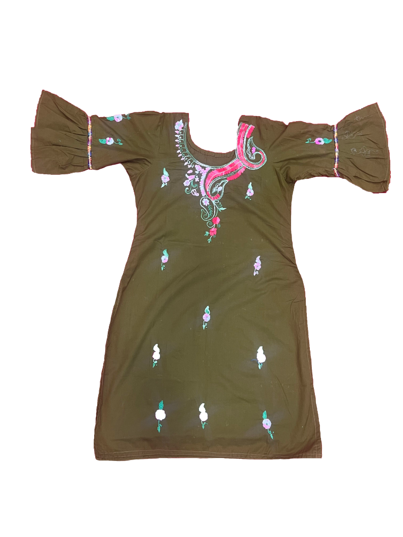 Beach Casuarina Suit With Zari Work